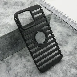 Futrola LINES LOGO CUT za iPhone 14 Pro Max (6.7) crna
