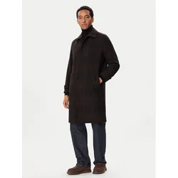 HUGO Volneni plašč Mettos2641 50567309 Temno rjava Regular Fit