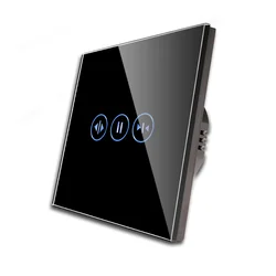 BingoElec WiFi touch prekidač za roletne i zavese, Crni