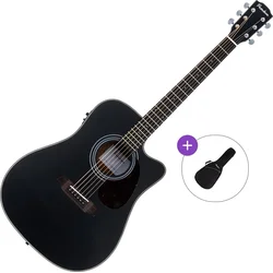 Pasadena PDC-200E Basic SET Black Elektroakustična dreadnought
