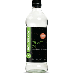 Kokosovo olje C8 MCT, 500 ml, Powerlogy