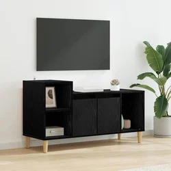 TV ormar Crni hrast 100 x 35 x 55 cm Konstruirano drvo