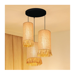Brilagi - Luster na sajli WINNETOU TUBES 3xE27/15W/230V braon/crna