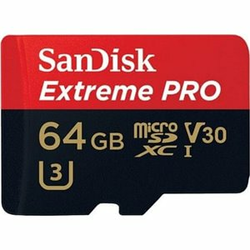 Sandisk MicroSD Extreme pro 64GB + adapter