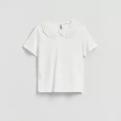 Reserved - Bluza s dekorativnim okovratnikom