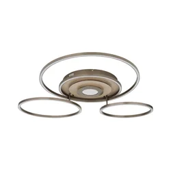 Globo 67824-60G - prigušiva LED stropna lampa MILES 60W/230V 80,8x99,2 cm mesing + daljinski upravljač