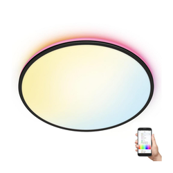 WiZ - LED RGBW prigušiva plafonska svetiljka RUNE LED/21W/230V crna Wi-Fi