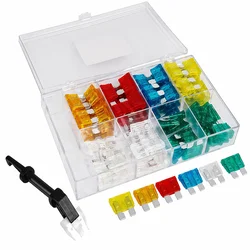 Car 888 Accessories Set standardnih osigurača sa alatom za vađenje, 80 komada