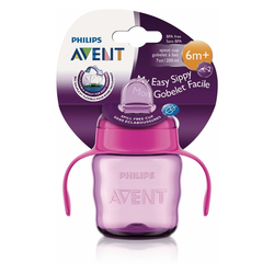 Avent šolja easy sip 7OZ/200 ml 6M+ Pink