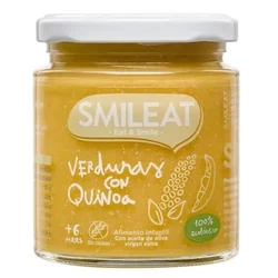 SMILEAT Bio priloga Zelenjava s kvinojo 230 g, 6m+