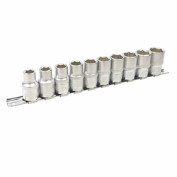 JBM Set gedora 1/2, 10-19mm 6-ugaone, 10 komada, Nosač