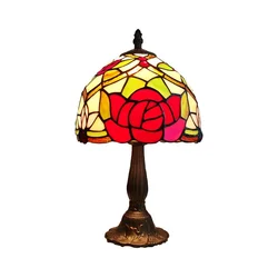 Brilagi - Tiffany vitražna stona lampa GARLAN 1xE14/40W/230V