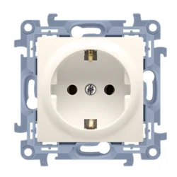 shumee Simon 10 Enojna vtičnica schuko krem 16A 250V IP20 CGSZ1.01/41