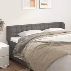 Uzglavlje s ušima sivo 163x23x78/88 cm od umjetne kože