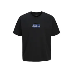 JJ Rebel Muška majica 12290849, Kratak rukav, Crna