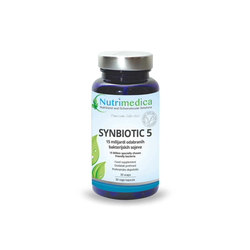 Synbiotic 5, 30 vcaps - Nutrimedica Rok trajanja: 31.08.2022.