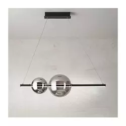Ondaluce - LED luster na sajli FUFI (prigušiva) LED/40W/230V crna/zadimljena crna