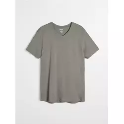 Sinsay - Pamučna basic majica - svetlozelena