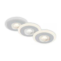 Briloner 7039034-SET 3xLED kupatilska ugradna svetiljka 3xLED/5W/230V IP44 mat hrom