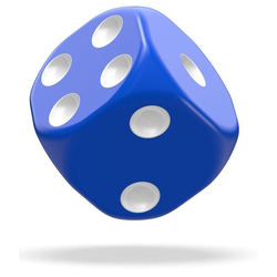 Kockice Oakie Doakie Dice D6 Dice 12 mm Solid - Blue (36)