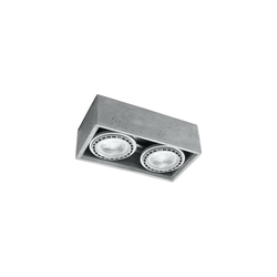 Sollux SL.0884 - Plafonska svetiljka QUATRO 2xGU10/40W/230V beton