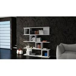 Hanah Home Polica 120x119,9x19,5cm Bela