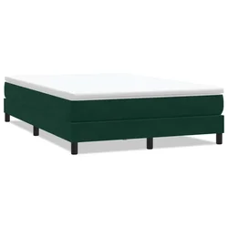 Vidaxl Box spring postelja brez vzmetnico temno zelena 160x210cm žamet