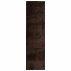 Vidaxl Preproga HUARTE Rjava 80 x 400 cm 100% poliester Ravna