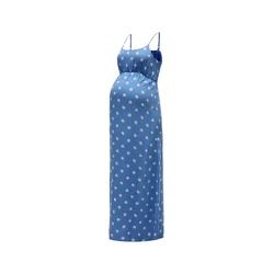 Only Maternity Obleka OLMNOVA kraljevo modra/bela