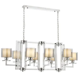 Opviq Luster Av-4285-8K-Ym, 100x110x60 cm, Srebrno-bež