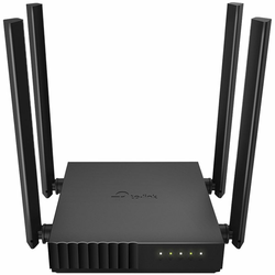 TP-LINK AC1200 Wireless Dual Band Router, 867 at 5 GHz +300 Mbps at 2.4 GHz, 802.11ac/a/b/g/n, 1 10/100 Mbps WAN port + 4 10/100 Mbps LAN ports, 4 external 5dBi antennas, support MU-MIMO, Beamforming, support L2TP Russia/PPTP Russia/PPPoE Russia, IGMP Snoopi
