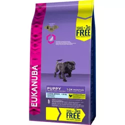 15 kg + 3 kg besplatno! Eukanuba suha hrana za pse - Puppy Large Breed ChickenBESPLATNA dostava od 299kn