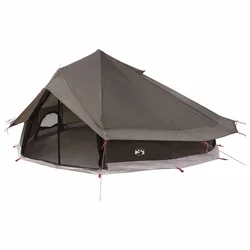 Tipi šator Smeđa siva 800 x 800 x 430 cm Poliester i čelik