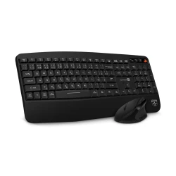CONNECT IT CKM-6010-CS - Ergonomska bežična tastatura i miš crne boje