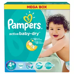 Pampers Pelene Active Baby Maxi Plus 4+ 120 komada