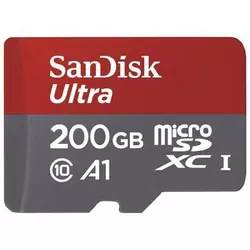 SanDisk microSDXC 200GB 100MB/s A1 Class 10 UHS-I SD Adapter Memory Zone App Ultra Android memorijska kartica SDSQUAR-200G-GN6MA SDSQUAR-200G-GN6MA