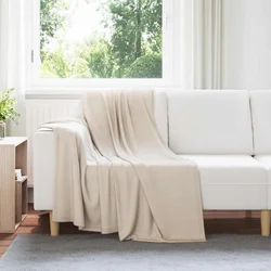 Pokrivači za bacanje 24 pcs Bež 170 x 130 cm Runo