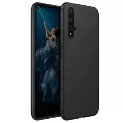 Silikonski barvni ovitek Huawei Nova 5T MATT črna