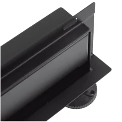shumee BASIC Stenski črni linearni stenski odtok črne barve 70 cm