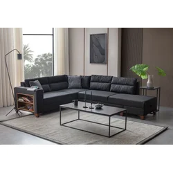 ATELIER DEL SOFA Ugaona garnitura Tloft Left Anthracite