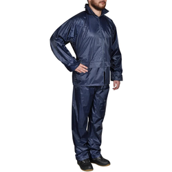 Kišno muško odijelo s kapuljačom, Veličina XL, Plavo