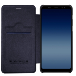 Maska na preklop Nillkin Qin za Samsung A8 Plus/A730 (2018) crni.