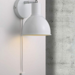 Nordlux - Zidna spot svetiljka POP 1xE27/18W/230V bela