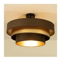 Plafonski luster WENTA 1xE27/60W/230V O 50 cm braon/zlatna