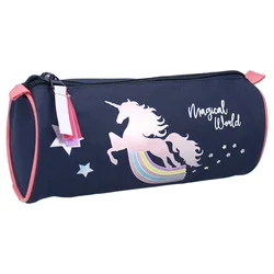 VADOBAG Okrugla prazna pernica Milky kiss fantasy fables/ teget