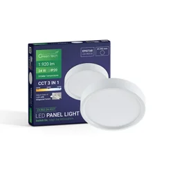 Green tech LED panel nadgradni 24w, 3cct, nadgradni, okrugli ( cx-r02-24-3cct )