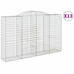 Lučne gabionske košare 13kom 300x50x180/200cm pocinčano željezo
