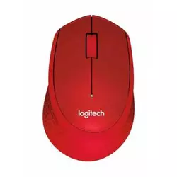 Logitech M330 Silent Plus, optički miš, crveni, nečujni miš