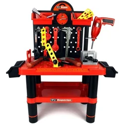 ECO TOYS Velika radionica sa alatom  superior Crvena