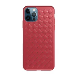Maska Braided za iPhone 12 Pro Max 6.7 in crvena